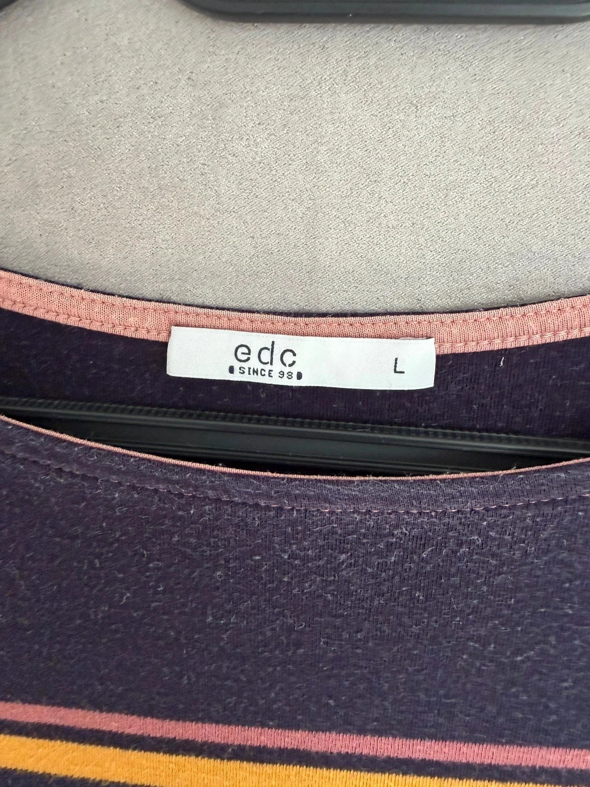 Colorful striped t-shirt EDC by Esprit size l – photo 2